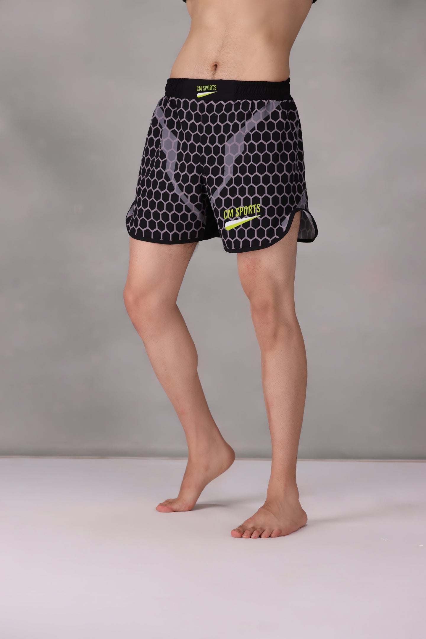 MMA Electric Grappler Shorts - Green/Black