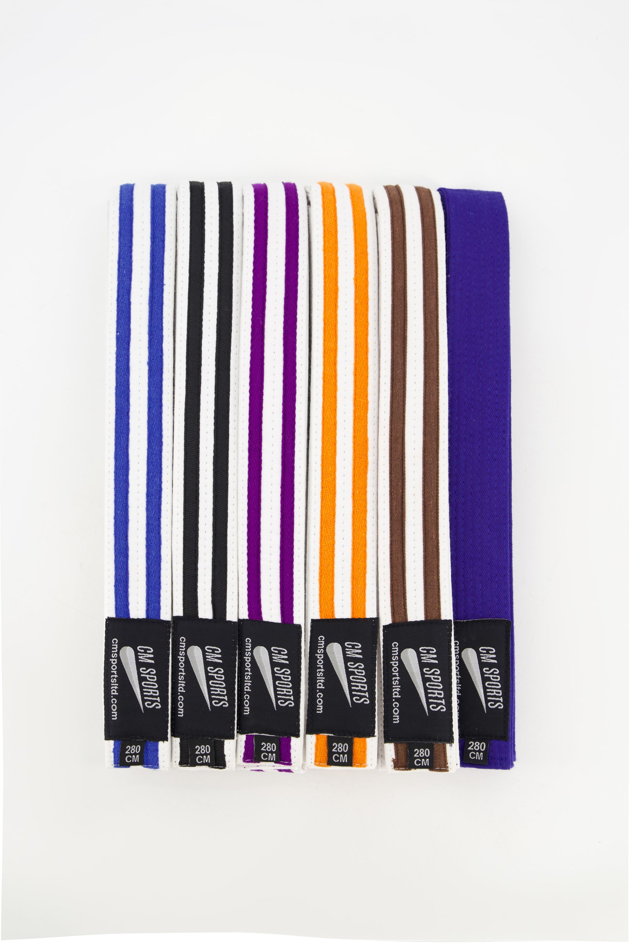 CM Stripe Belts-Yellow with Orange Stripe