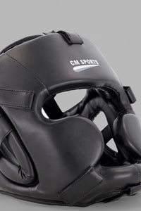 CM Full Face Boxing Headgear – Black