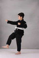 CM Young Ninja Jiu Jitsu Gi- Black (With FREE Belt)