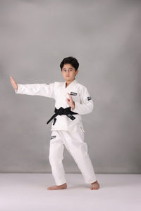 CM Young Ninja Jiu Jitsu Gi- White (With FREE Belt)