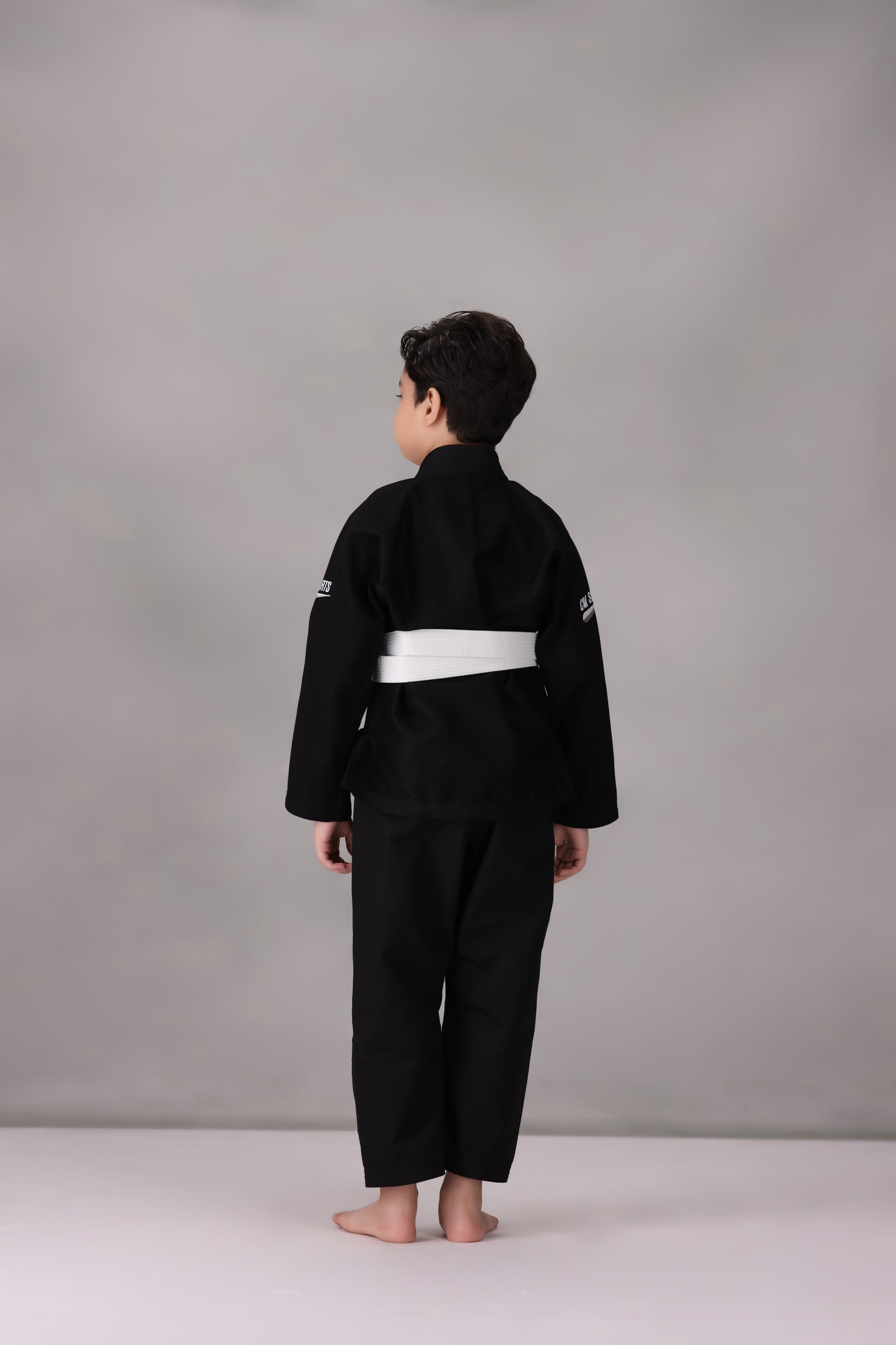 CM Young Ninja Jiu Jitsu Gi- Black (With FREE Belt)