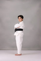 CM Young Ninja Jiu Jitsu Gi- White (With FREE Belt)