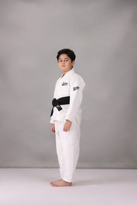 CM Young Ninja Jiu Jitsu Gi- White (With FREE Belt)