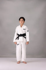 CM Young Ninja Jiu Jitsu Gi- White (With FREE Belt)