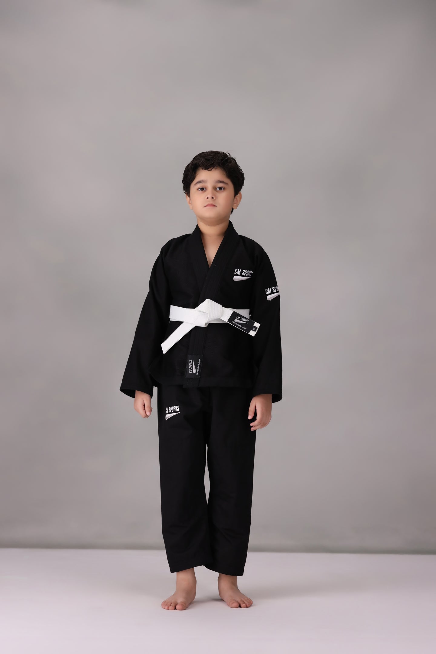 CM Young Ninja Jiu Jitsu Gi- Black (With FREE Belt)