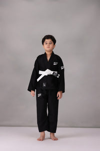 CM Young Ninja Jiu Jitsu Gi- Black (With FREE Belt)