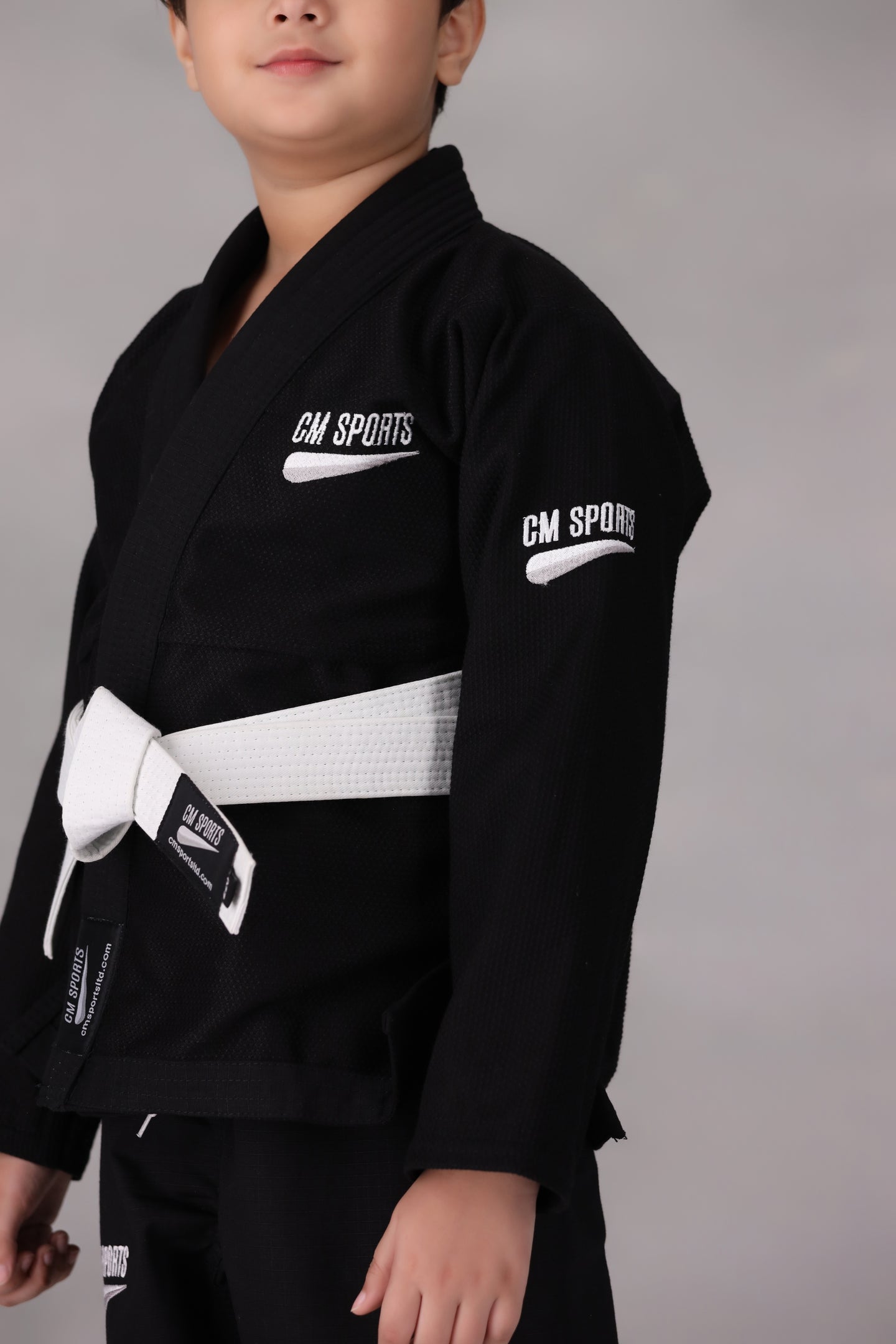 CM Young Ninja Jiu Jitsu Gi- Black (With FREE Belt)
