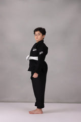 CM Young Ninja Jiu Jitsu Gi- Black (With FREE Belt)