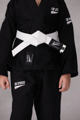CM Young Ninja Jiu Jitsu Gi- Black (With FREE Belt)